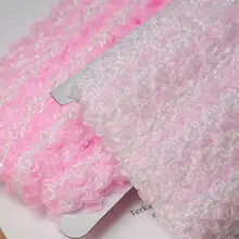 ピンクの雪糸レースアクセサリーベルトパッチワーク