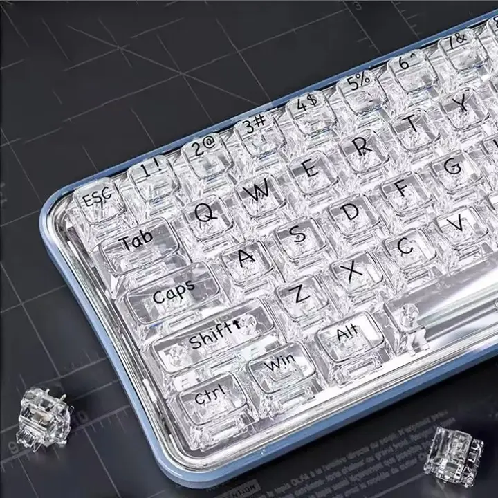 メカニカルキーボード用クリスタルクリアキャップ【CBSAプロファイル】