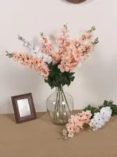紫色のヒヤシンスとディルの造花【手触り保湿・リビングやダイニング用のインテリア装飾】