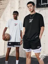 メンズショートスリーブバスケットボールトレーニングTシャツ【通気性メッシュ・アメリカンスタイ ル・運動用】