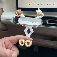 車載スマホホルダー【ミニマカロン・エアコン吹出口取り付け】