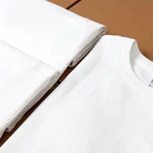 アメリカンスタイルのポケット付きコットン半袖Tシャツ【ホワイト・クルーネック・ショートスリーブ】