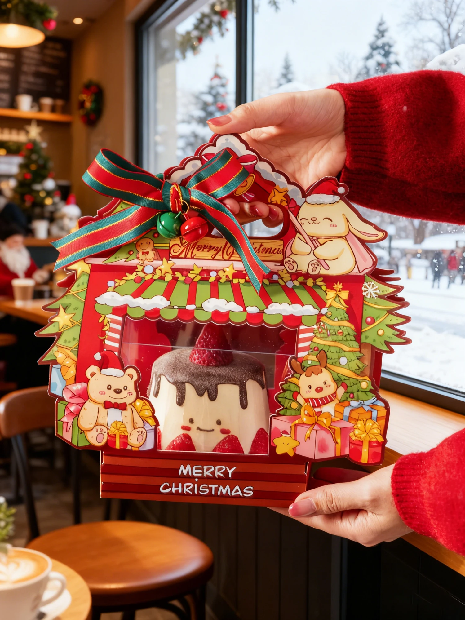 クリスマスケーキ用包装ボックス：カートンデザインとムースボール型の実用性と適用シーン
