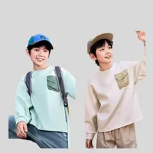 秋季向け男の子用運動パーカ【アウトドア・防風機能・キッズ用】（セットアップ対応）