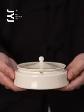高級な陶器製 灰皿【蓋付き・創造的デザイン・故宮天壇スタイル】
