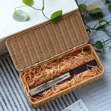 卓上収納ボックス【フェイクラタン・鍵や小物入れ・ギフト用・編み込みデザイン】