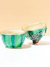 エナメル彩工芸品 スイカデザインのジュエリーボックス【ロシアの彩蛋・装飾用小物入れ】