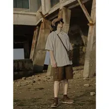 半袖シャツ メンズ ストライプ ヴィンテージ ストリート 夏