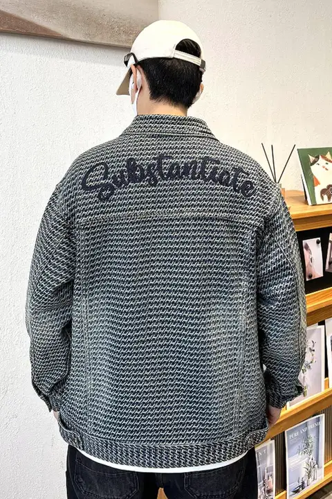 デザインが際立つ！ヴィンテージ風洗い加工デニムジャケット【メンズ・ゆったりシルエット・ワークウェア】