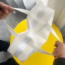 母鶏デザイン EVA製 防水化粧ポーチ【ホワイト・旅行用・洗面用・小物収納】