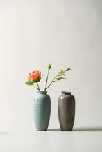 手作り花瓶 和風 禅意 粗陶 レトロ アート 演出 花を挿すために