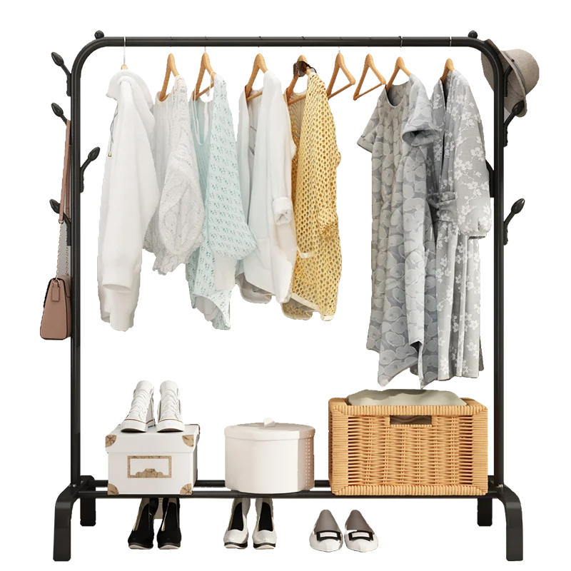 服掛け棚の収納力と設置実用性を評価：葛ノ シンプルデザインハンガー ラック