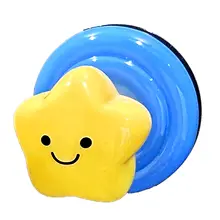 吸盤式 キャビネットドアハンドルフック【穴あけ不要・かわいいデザイン】