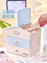 可愛らしいデザインのデスク用収納ボックス【重ね置き可能・文房具整理・ミニハウス風】