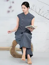 夏用 コットンリネン ワイドパンツ【リラクシー・ストレート・ウエストゴム】