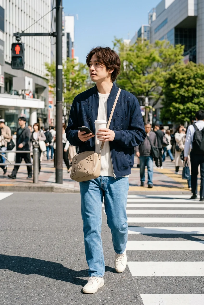 春コーデ メンズ 失敗しない選び方｜ストレートシルエットと素材の秘密