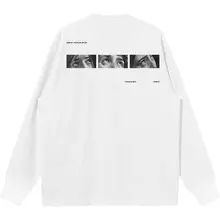秋冬用のゆったりとした長袖Tシャツ【デジタルプリント・快適な着心地】