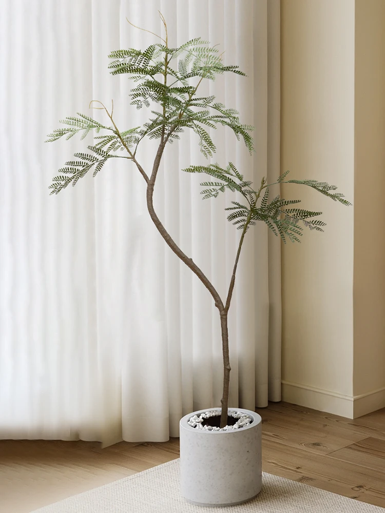 韓国インテリアを再現｜カフェ風部屋の作り方　洗面器と植木鉢の組み合わせで実現