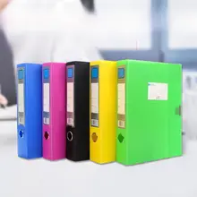 カラフルなA4ファイルボックス【大容量・プラスチック製・書類整理用】