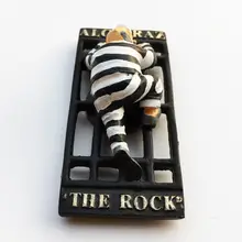 サンフランシスコ湾のアルカトラズ島立体マグネット【観光土産・冷蔵庫用】