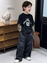 韓国風子供用長袖Tシャツ【春用・男女兼用・カジュアルデザイン】（セットアップ対応）