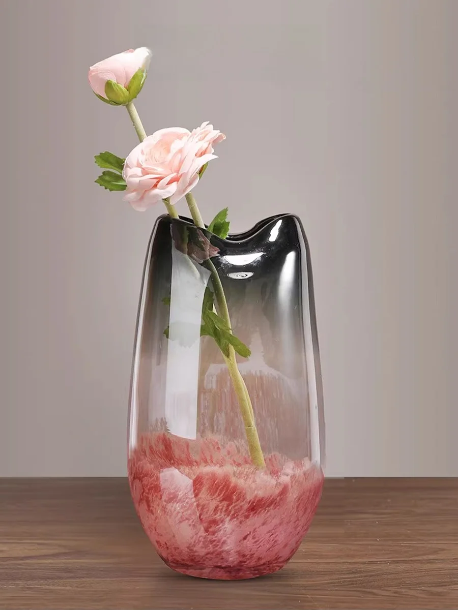 EKU PRO 高級琉璃花瓶：粉色グラデーションのインテリアに最適な台面花瓶とは