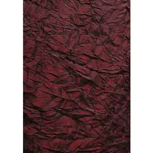 深紅色のドレス生地【三宅デザイン・しわ加工・百褶皺ファブリック・Diy用品】