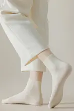 夏用薄手コットン防臭短丈靴下【女性用・無縫製・ミドル丈】