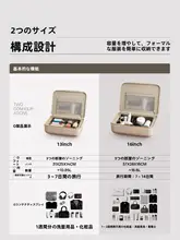 ミニ化粧ボックス付きキャリーケース【結婚用・ポータブル・持ち手付き】