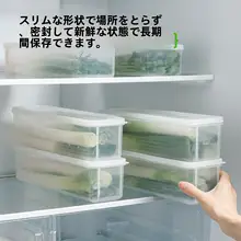 食材を整理できる葱保存ボックス【食品グレード・冷蔵庫用・ネギ・香菜対応】