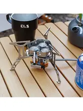 アウトドア用 3口ポータブルバーナー【登山・防風・高火力・キャンプ用】