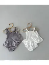 女の子用赤ちゃんビキニ水着3点セット【夏用・温泉・ビーチ用】