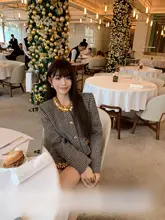 重厚感のある羊毛ツイードコート【クリスタルビジュー付き・デザイン性抜群】（セットアップ対応）