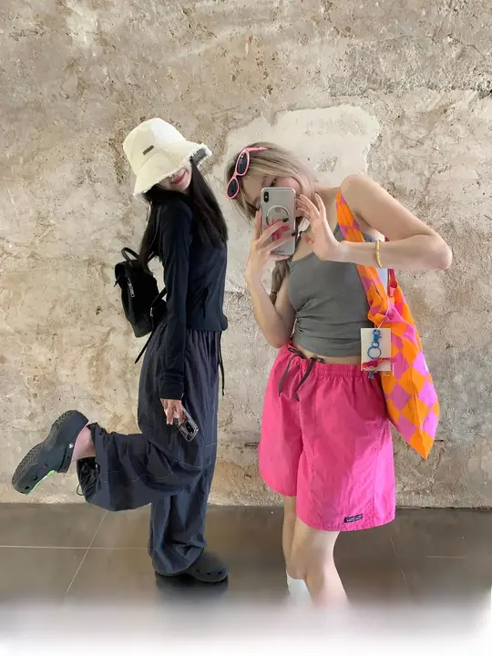 女性用 アウトドア速乾パンツ【夏用・アメリカンビンテージ・フィット・ショートパンツ】（セットアップ対応）