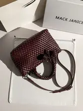 トートバッグ レディース 編み込み 2WAY ショルダー 斜め掛け おしゃれ 「MackJanice」