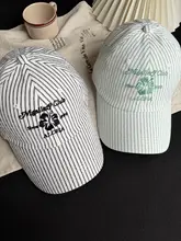 チェック柄のバイザーキャップ【刺繍デザイン・日除け・カジュアルスタイル・女性用】
