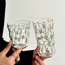 ガラスカップ ジュースカップ 家庭用 高級感 耐熱