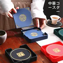 中国コースターコーヒーテーブル茶道断熱マット