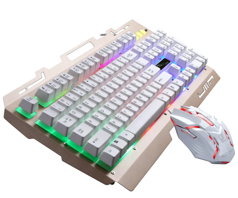 追光豹 G700有線USBキーボード＆マウスセット【バックライト・ゲーム用・メカニカルタッチ】