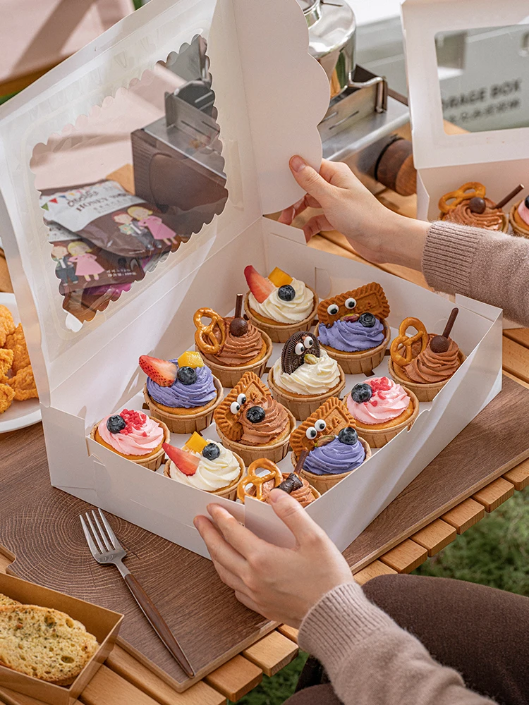 マフィン用カップケーキ包装ボックス：プラスチックダンボール100均と厚紙箱の使い分けと実用性