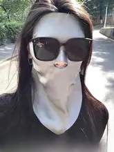 真絲製 UVカット全顔用フェイスマスク【女性用・紫外線対策・医療美肌対応】
