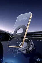 真空吸着式マグネット車載スマホホルダー【ナビゲーション用・強力支援】