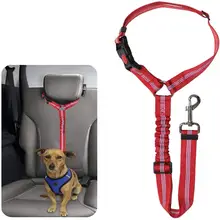 ペット用車載安全帯【犬用・固定式・牽引ロープ機能付き】