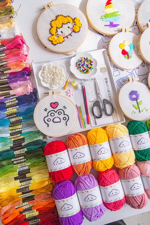 子供向け DIY 刺繍キット【ハンドメイド・初心者向け・布製】