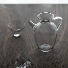 小さなポット サービスカップ フィルター 茶器 花茶カップ 耐熱ガラス