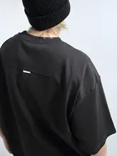 オーバーサイズ 半袖Tシャツ【ユニセックス・光沢のある水洗いコットン・ラウンドネック】