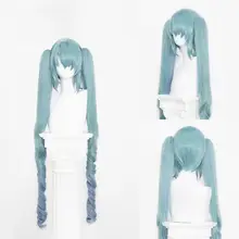 コスプレウィッグ【ツインテール・グラデーションカラー・クリップ付き】