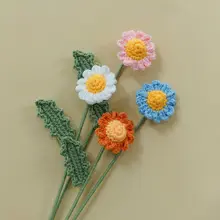 小さなデイジー ブーケ 卒業祝い 女友達用 手作り感覚 本物そっくりの花