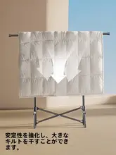 折りたたみ式衣類干しラック【室内用・省スペース・伸縮可能・組み立て不要】