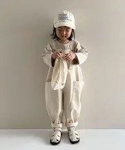 全棉水洗デニムオーバーオール【男女兼用・ユニセックス・ゆったりフィット】（セットアップ対応）